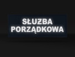 SŁUŻBA PORZĄDKOWA naszywka odblaskowa 