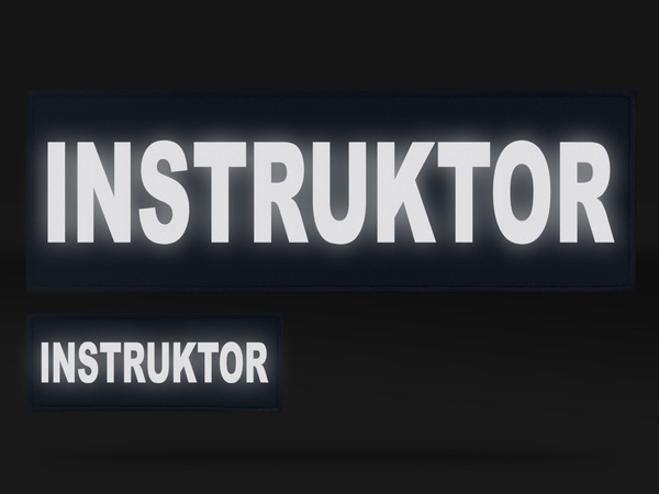 INSTRUKTOR zestaw emblematów odblaskowych