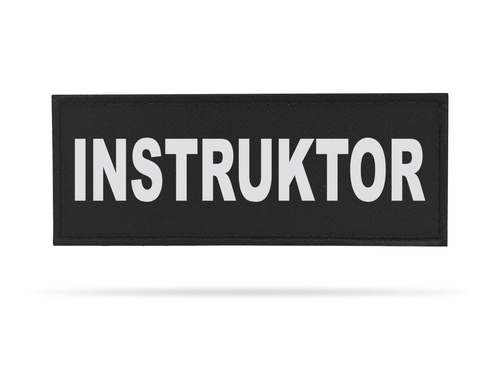 INSTRUKTOR naszywka odblaskowa