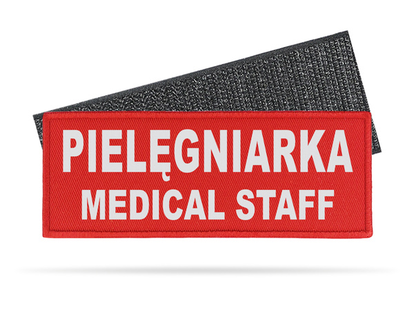 PIELĘGNIARKA MEDICAL STAFF naszywka odblaskowa