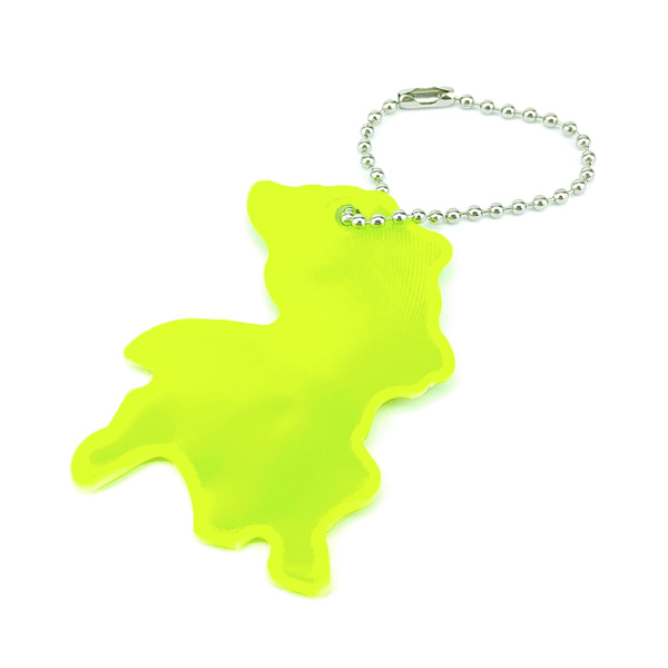 Zawieszka odblaskowa na łańcuszku - JELONEK