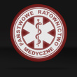 PAŃSTWOWE RATOWNICTWO MEDYCZNE naszywka odblaskowa z eskulapem