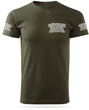 Koszulka T-shirt z własnym nadrukiem - zieleń wojskowa
