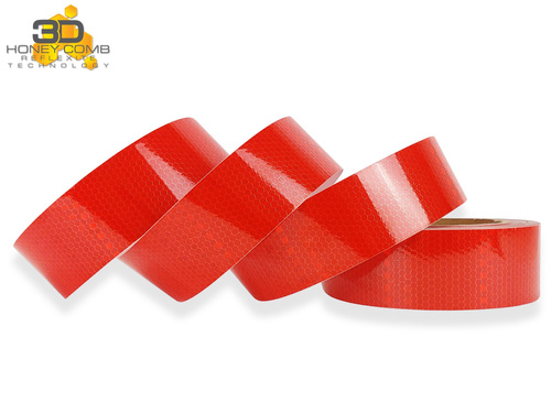 Odblaskowa taśma samoprzylepna czerwona 5cm