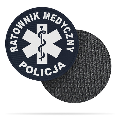 RATOWNIK MEDYCZNY POLICJA emblemat odblaskowy 