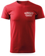 Czerwona męska koszulka T-shirt z własnym nadrukiem 