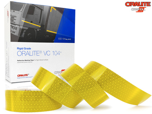 Taśma konturowa ORALITE VC104+ Rigid Grade żółta