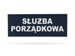 SŁUŻBA PORZĄDKOWA naszywka odblaskowa 