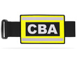 Odblaskowa opaska szybkiego rozpoznania nadruk CBA (Centralne Biuro Antykorupcyjne)