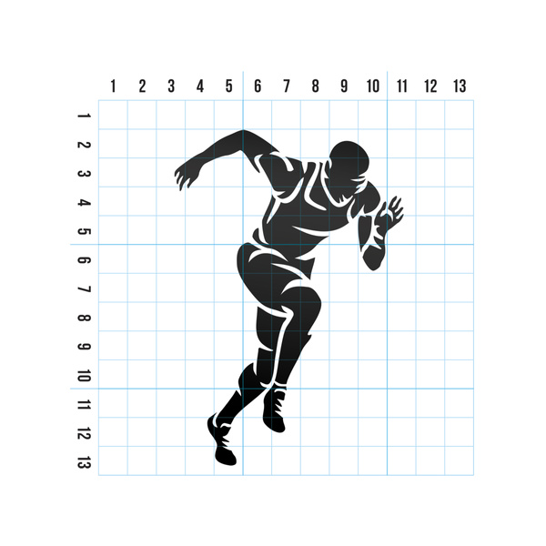 SPRINTER odblaskowa naklejka - czarna