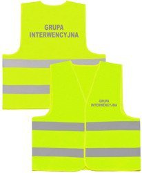 GRUPA INTERWENCYJNA kamizelka odblaskowa