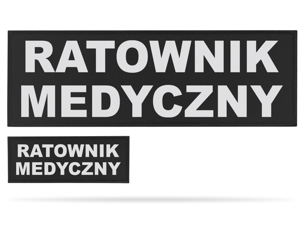 RATOWNIK MEDYCZNY zestaw naszywek odblaskowych