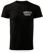 Czarna męska koszulka T-shirt z własnym nadrukiem 