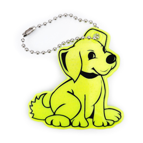 Zawieszka odblaskowa na łańcuszku - PIESEK