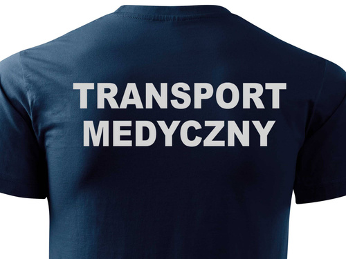 TRANSPORT MEDYCZNY koszulka z nadrukiem