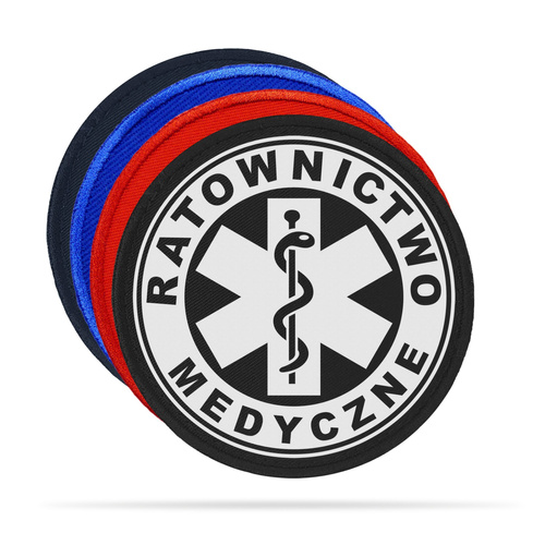 RATOWNICTWO MEDYCZNE naszywka odblaskowa + eskulap