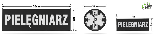 Bluza polarowa z emblematami PIELĘGNIARZ