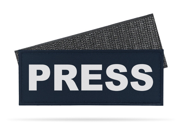 PRESS emblemat odblaskowy