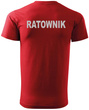 RATOWNIK bawełniana koszulka z nadrukiem na plecach