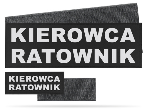 KIEROWCA RATOWNIK zestaw naszywek odblaskowych
