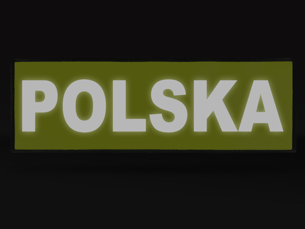 POLSKA naszywka odblaskowa