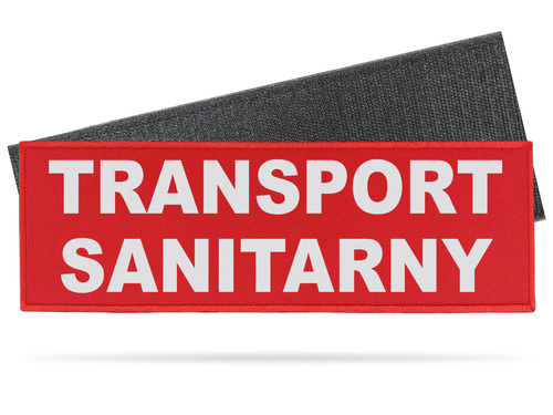 TRANSPORT SANITARNY naszywka odblaskowa