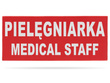 PIELĘGNIARKA MEDICAL STAFF naszywka odblaskowa