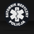 RATOWNIK MEDYCZNY POLICJA emblemat odblaskowy 