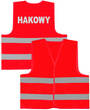 HAKOWY sygnalista kamizelka odblaskowa czerwona