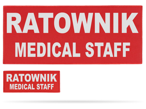 RATOWNIK MEDICAL STAFF zestaw naszywek odblaskowych