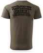 Brązowa męska koszulka T-shirt z własnym nadrukiem 