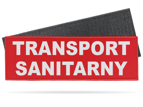 TRANSPORT SANITARNY naszywka odblaskowa