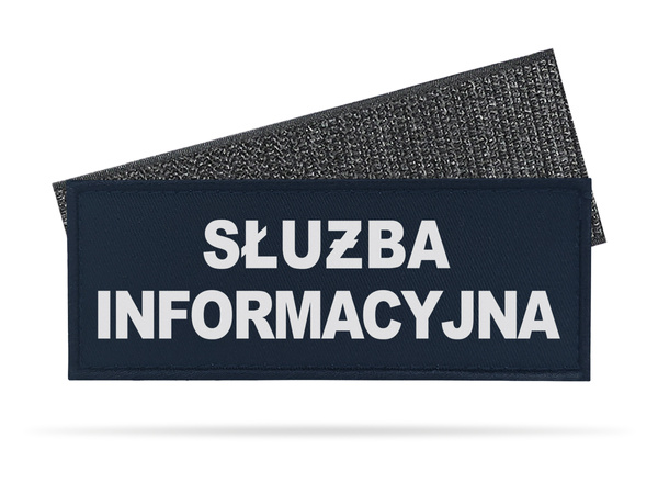 SŁUŻBA INFORMACYJNA emblemat odblaskowy