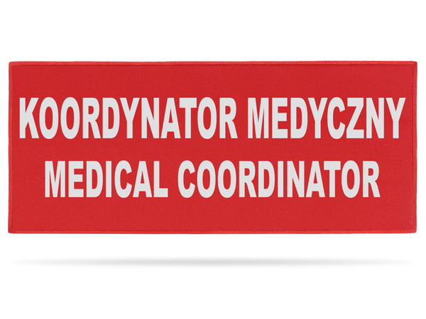 KOORDYNATOR MEDYCZNY MEDICAL COORDINATOR naszywka odblaskowa