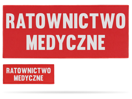 RATOWNICTWO MEDYCZNE zestaw naszywek odblaskowych
