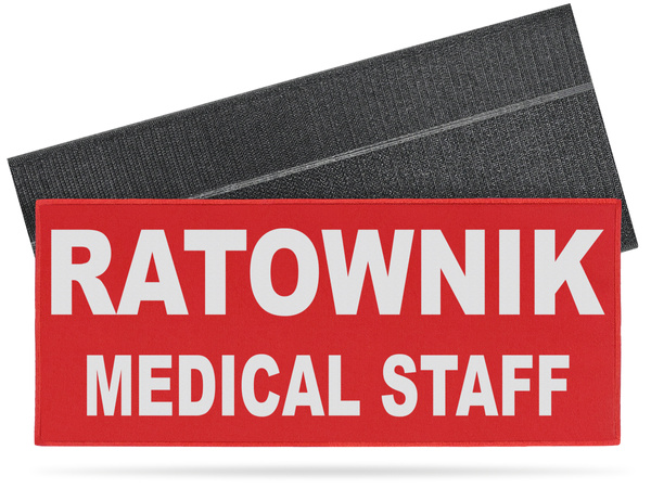 RATOWNIK MEDICAL STAFF naszywka odblaskowa