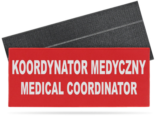 KOORDYNATOR MEDYCZNY MEDICAL COORDINATOR naszywka odblaskowa