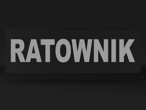 RATOWNIK naszywka odblaskowa