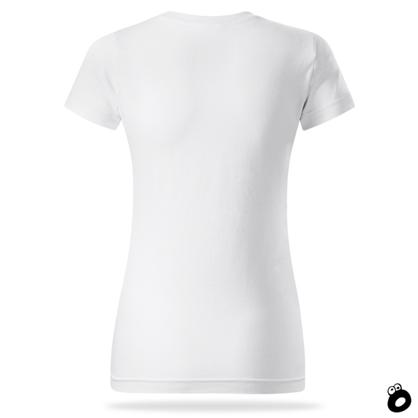 Damska koszulka bawełniana T-shirt - kolor biały