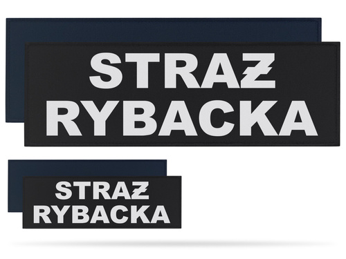 STRAŻ RYBACKA zestaw naszywek odblaskowych