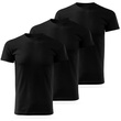 Zestaw 3 sztuk męskich koszulek bawełnianych T-shirt - czarnych