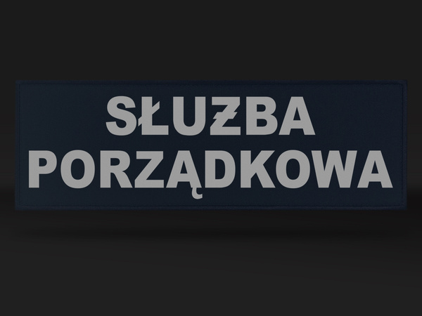SŁUŻBA PORZĄDKOWA emblemat odblaskowy