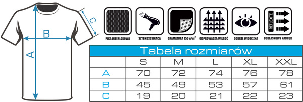 Granatowa koszulka termoaktywna nadruk POLICJA