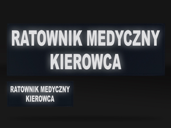 RATOWNIK MEDYCZNY KIEROWCA zestaw emblematów 