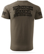 Brązowa męska koszulka T-shirt z własnym nadrukiem 