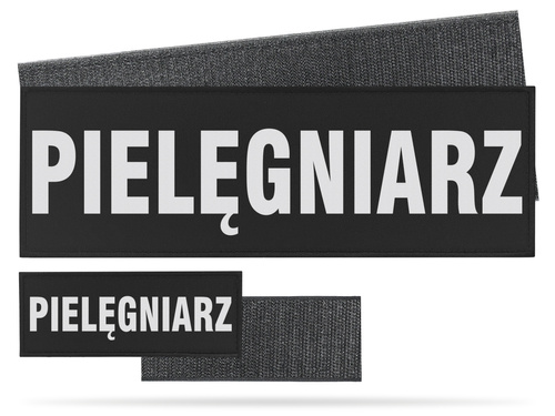 PIELĘGNIARZ zestaw naszywek odblaskowych