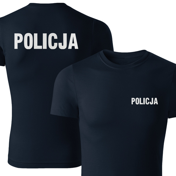 Dziecięca koszulka z nadrukiem odblaskowym POLICJA