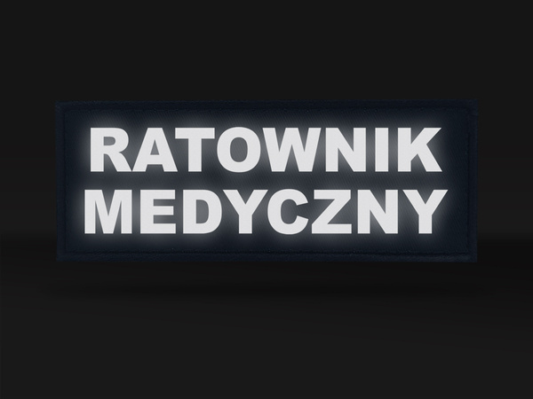 RATOWNIK MEDYCZNY emblemat odblaskowy