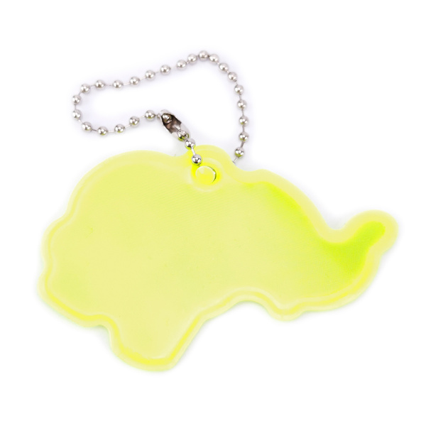 Zawieszka odblaskowa na łańcuszku - SŁONIK