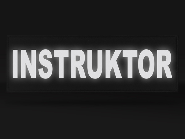 INSTRUKTOR naszywka odblaskowa
